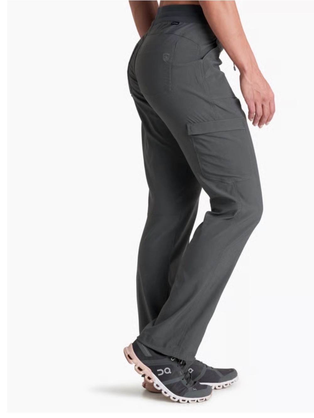 Kuhl Freeflex Move L Short Drawstring Trekr Straight Cargo Pants - Charcoal - Picture 3 of 9